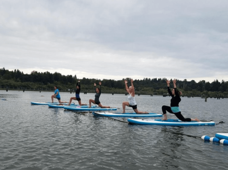 SUP yoga and fitness in Seattle